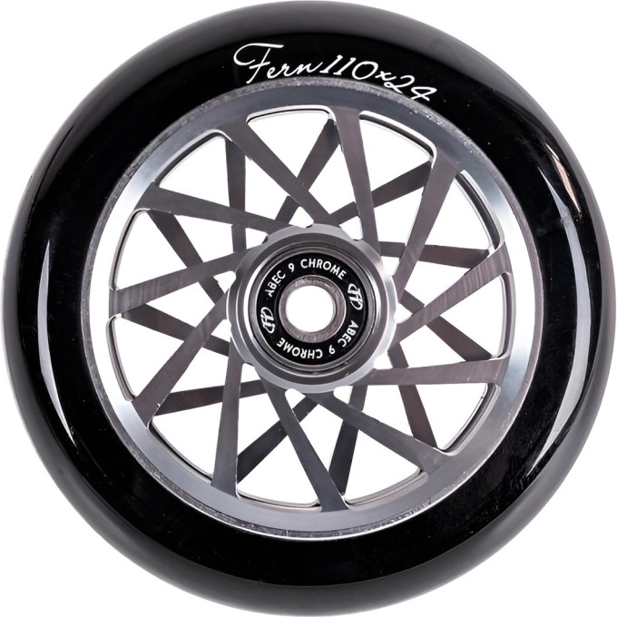 Колесо TECH TEAM для самоката X-Treme 110*24мм, Fern, black NN010300